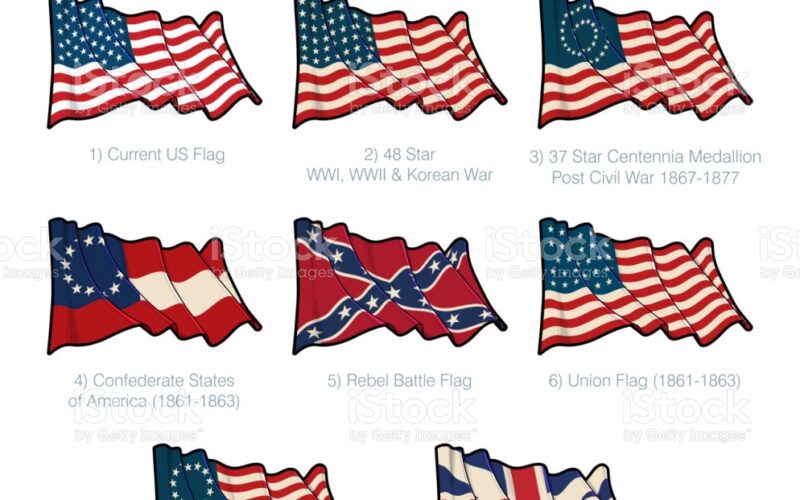 Civil War flags